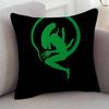Movie Alien Soft Comfortable Pillow Case Cartoon For Sofa Living Cat Room Home Office Retro Decor Protective Cover