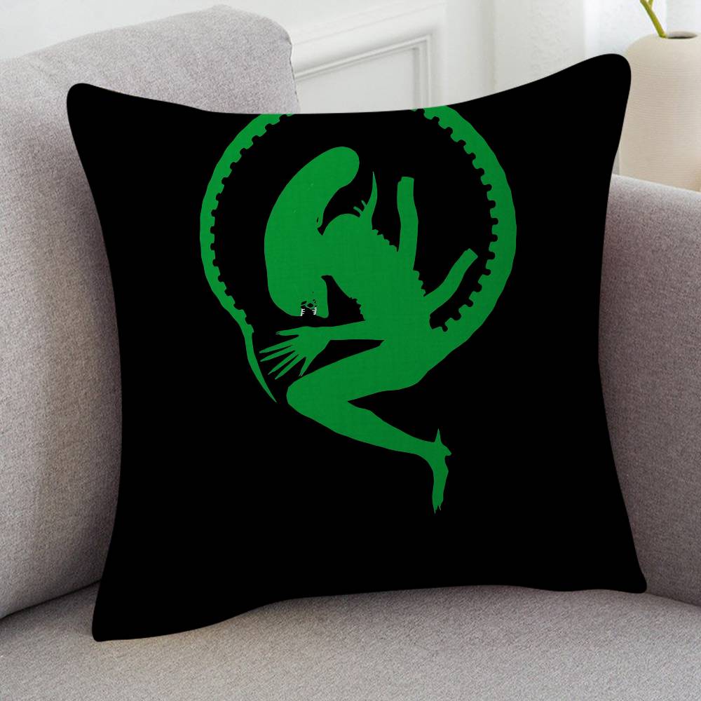 Movie Alien Soft Comfortable Pillow Case Cartoon For Sofa Living Cat Room Home Office Retro Decor Protective Cover
