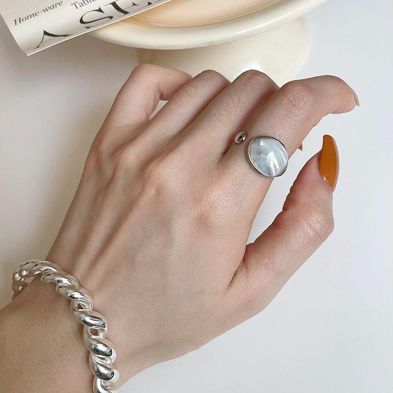 Sophisticated Heart Shaped Ring For Women Adjustable And Trendy Silver Plated Fashion Jewelry