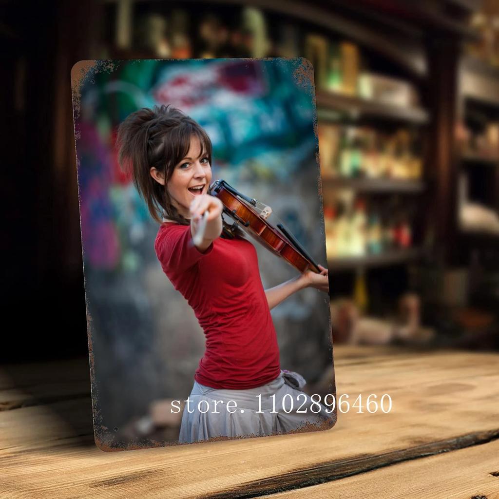 lindsey stirling Metal Plaques & Signs wall decor Vintage Tin Signs Captain Metal Poster Decor for Bar Pub Club Wall Decoration