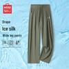 Men's American Retro Wide-Leg Ice Silk Cooling Casual Pants