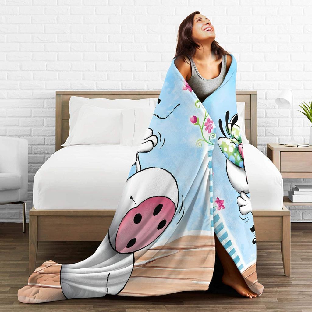 Diddl Cartoon Dog Blankets Quality Warm  Throw Blanket Winter Girls Boys Living Room Fashion Bedspread