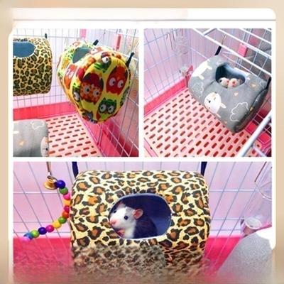 Warmes Baumwoll-Hängemattennest für kleine Haustiere: Hamster, Eichhörnchen, Gleithörnchen, Kaninchen, Meerschweinchen, Sepia