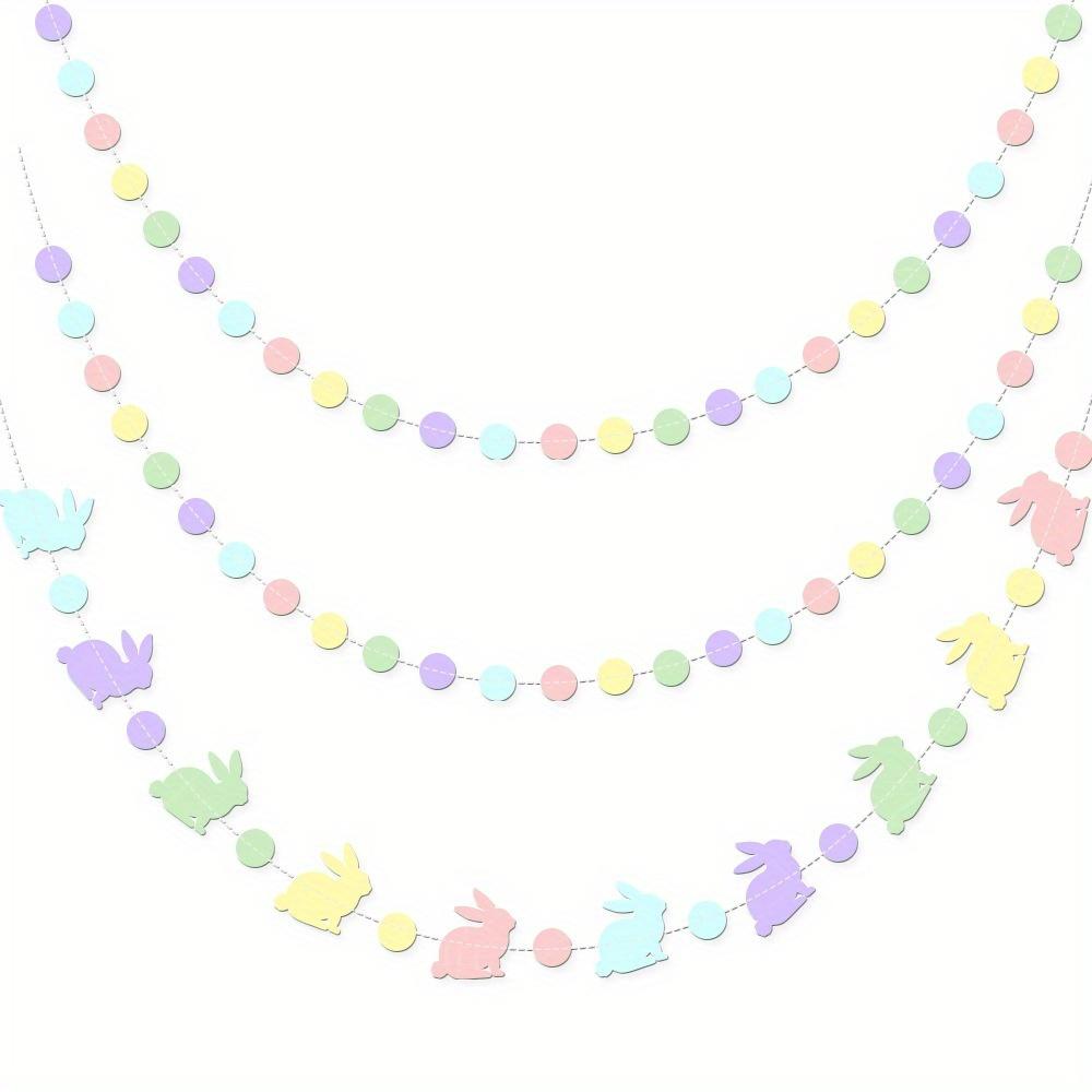 1pc Happy Easter, Rabbit Carnival Party Floral Pendant Easter Birthday Party Decoration, Rabbit Flag Banner,Party Banner, Banner