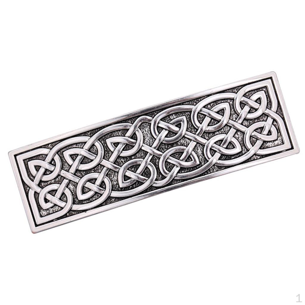 Style Metal French Barrette Clip Hair Clasp Accessories Silver 02