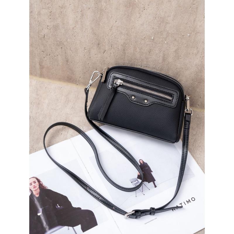 One Shoulder Messenger Bag Multi-compartment Women's Small Bag Soft Leather