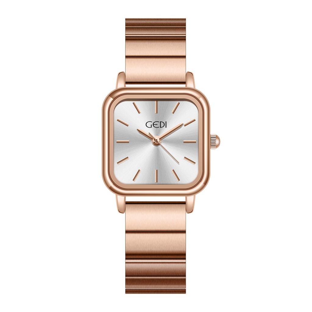 Simple Temperament Steel Belt Watch Women'S Niche Light Luxury Personalized Square Small Plate Quartz Watch Women