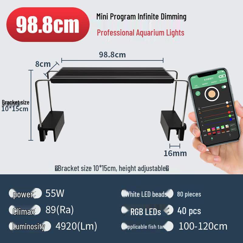 Ziyouxing Smart Bluetooth Full Spectrum LED Aquarium Plant Light