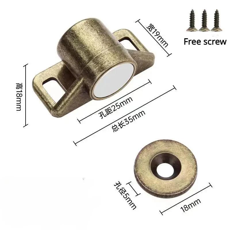 Magnet Cabinet Door Catch, Magnetic Furniture Door Stopper, Strong Powerful Neodymium Magnets Latch Cabinet Catches