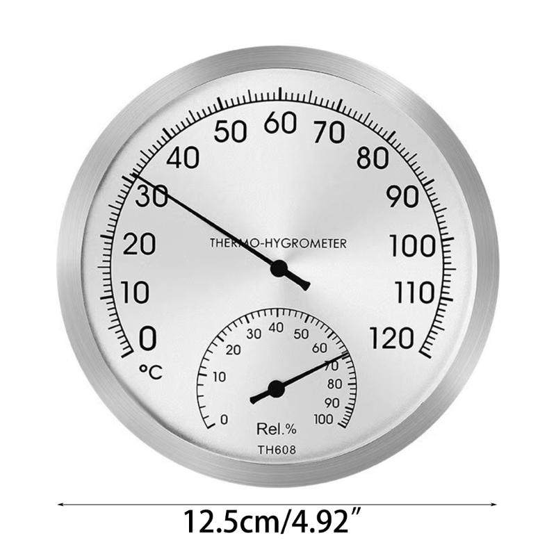 Mini Indoor Thermometer Hygrometer Analog 2 in 1 Temperature Humidity Monitor Gauge for Home Room Outdoor Offices