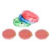 3 Pcs Pin Cushion Pink Blue Green Round Plastic Magnetic Sewing Needle Holder Disc Needle Suction with 48 Needle