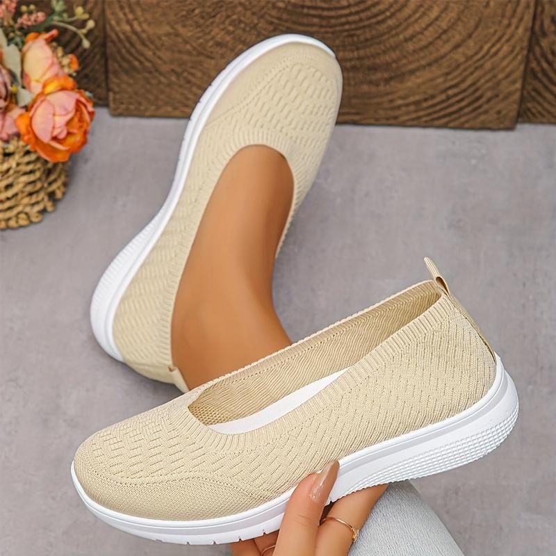 Women'S Slip-On Sneakers: Soft, Breathable Fabric + Flat Anti-Slip Sole Ideal for Daily Wear, City Walks, Light Activity. Stylish, Practical,