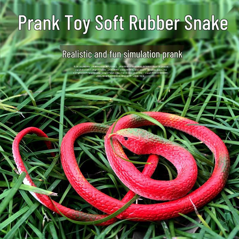 Creative Prank Soft Rubber Snake Toy - 75CM Fake Cobra with Round Head