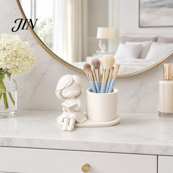 Durable Desk Accessory 3D Printed Pen Holder, Creative Desktop Organizer for Pencils Gel Pens Stationery Holder Makeup Brushes, Storage Container