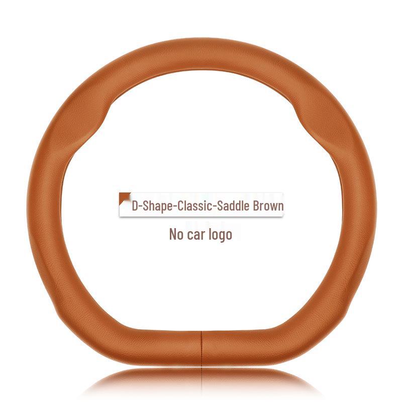 Premium Genuine Leather Steering Wheel Cover for Modern Cars: Mistra, Tucson, Santa Fe, Reina, IX35, IX25, Elantra, Langdong