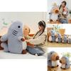 Soft And Cuddly Shark To Capybara Plush Toy Pillow Ideal For Kids And Adults