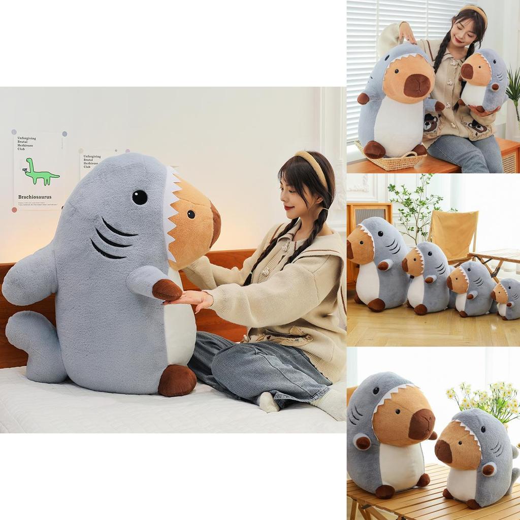 Soft And Cuddly Shark To Capybara Plush Toy Pillow Ideal For Kids And Adults
