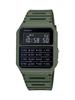 Casio Data Bank Quartz Watch with Resin Strap, Green, 24.1" (Model CA-53WF-3BCF)