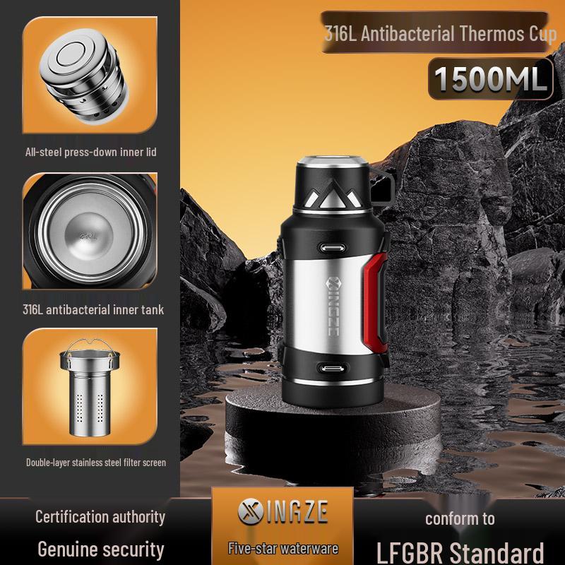 

Men s 2026 Model, 72-Hour Stainless Steel Travel Thermos Flask with Large Capacity