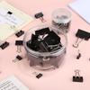 20pcs/Set Black Metal Binder Clips Long Tail Clamp 15mm Notes Letter Paper Clip Office Supplies Binding Securing Clip Prod
