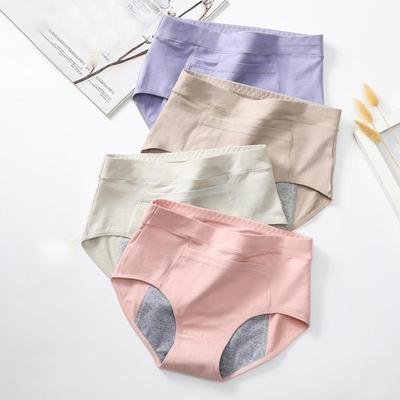 4Pcs Menstrual Period Panties Women Underwear Cotton Widen Leak Proof Physiological Pants Girs Briefs