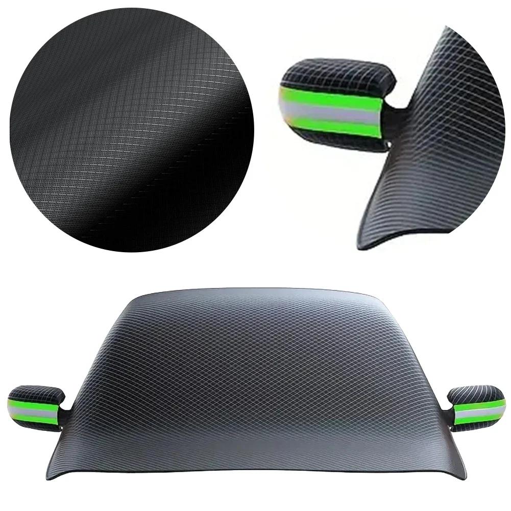 Car Windshield Snow Cover Foldable Automotive Windshield Sunshades Reflective Windproof Car Windshield Sun Shade With Side