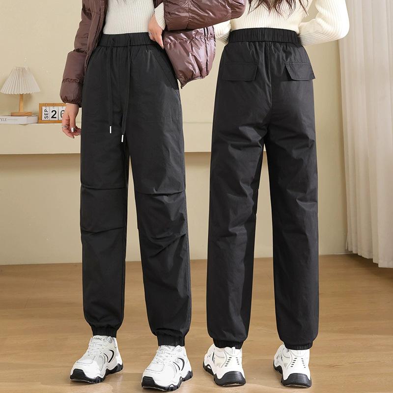 Women s Winter 2025 Thickened Ski Pants - Cotton, Cold-Protection, Below Zero Warmth XL