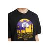 Nike X NBA Courtside Los Angeles Lakers Graphic Print Loose Fit Basketball T-Shirt Men Tops Black DR6301-010