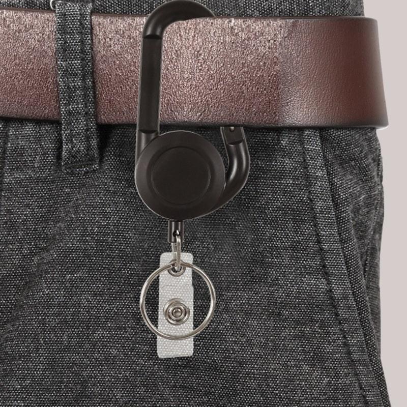 Retractable Keychain With High Elasticity ABS Material Lightweight And Sturdy For Home Office Outdoor Use