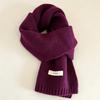 New High-quality 111 Pure Scarf Women's Winter Australian Warm Knitted Versatile Couple Red Scarf