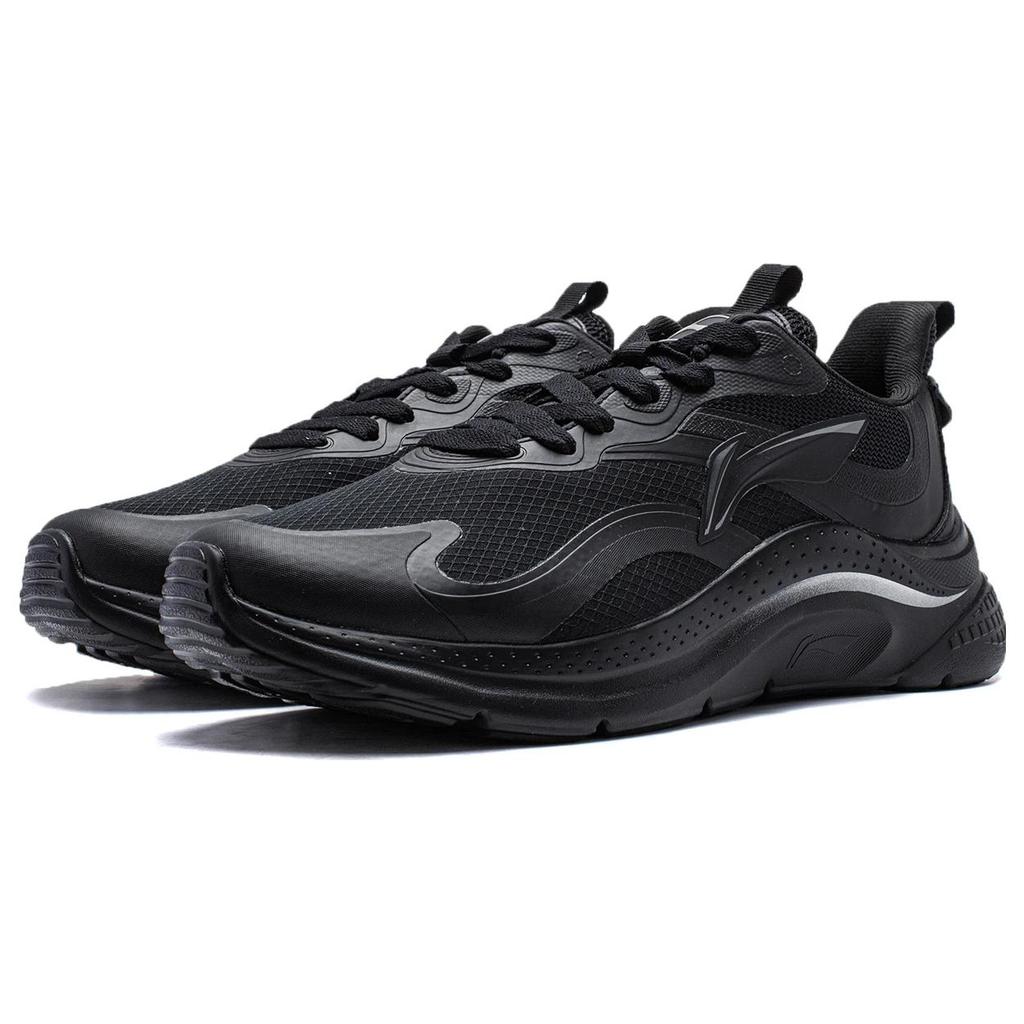 Li Ning Youyi Abriebfeste Niedrige Freizeitschuhe Herren Schwarz AGLT151-3