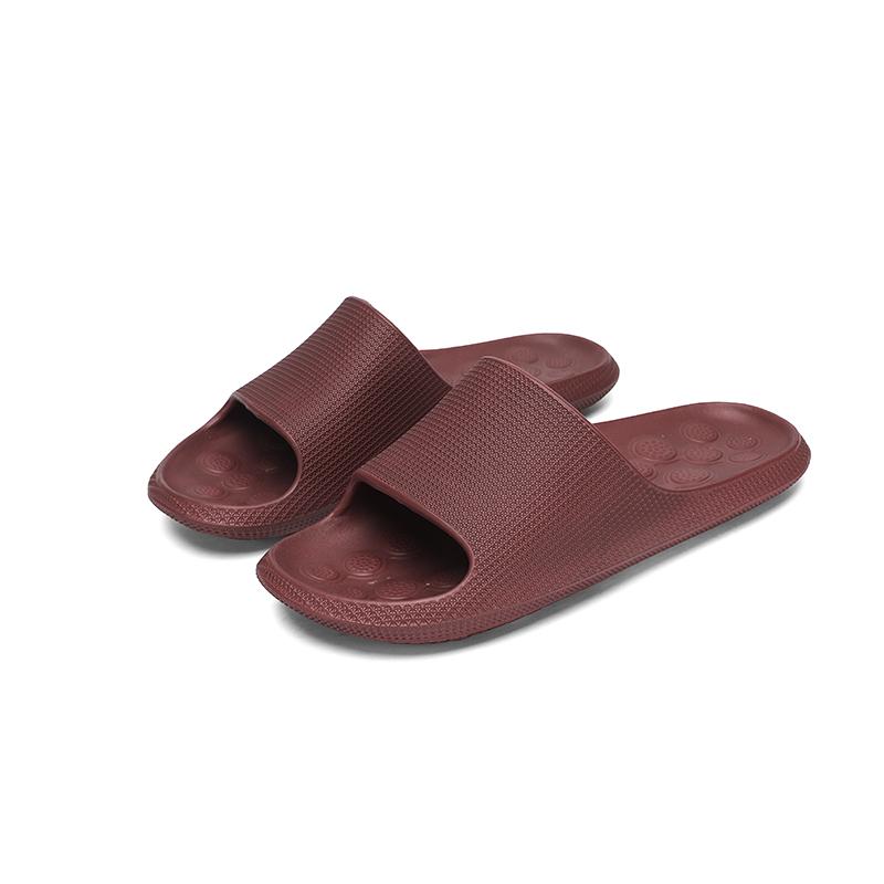 Summer New Flat Heel Sandals Home Indoor Bathroom Slippers Non Slip Rubber Block Design Suitable For Both Men And Women