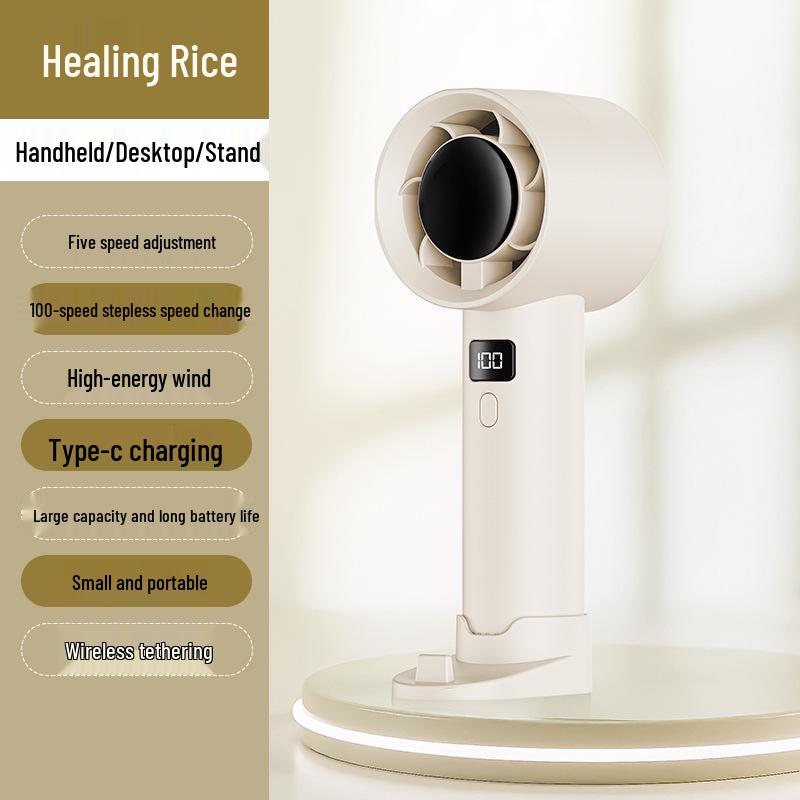 2025 USB Rechargeable Mini Wall-Mounted Desktop Fan for Dorms and Homes