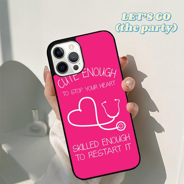 

Medicine Health Heart new Nurse Medical Phone Case Cover for iPhone 17 Air 16 16e 15 12 11 13 14 Pro Max Plus Coque iPhone 13