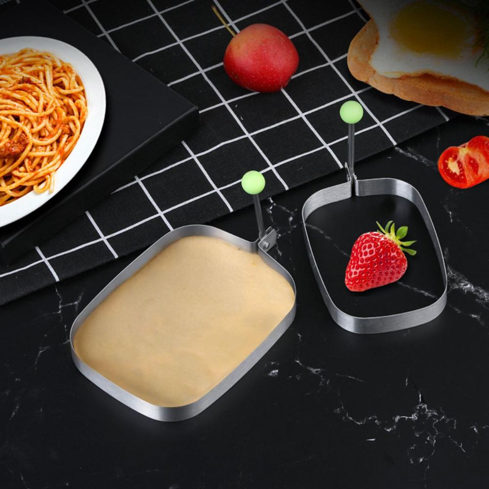 Breakfast Cooking Stainless Steel Anti-scald Egg Ring Pancake Shaper Egg Frying Mold Omelette Mould