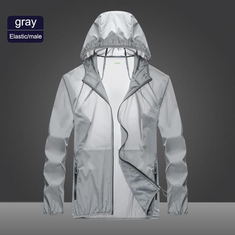 Ultrathin Cycling Windbreaker For Running Sun Protection Hiking Cycling Jacket Hoodies Men Quick-Drying Breathable Camping Shirt