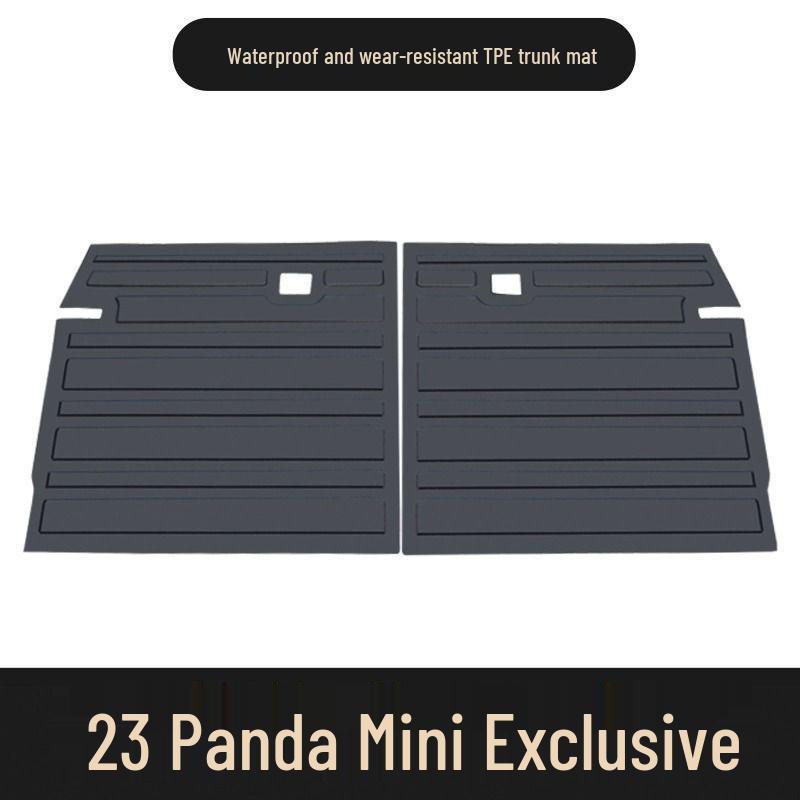Panda MINI Modified Car TPE Trunk Mat - Interior Accessory Waterproof TPE Back Mat