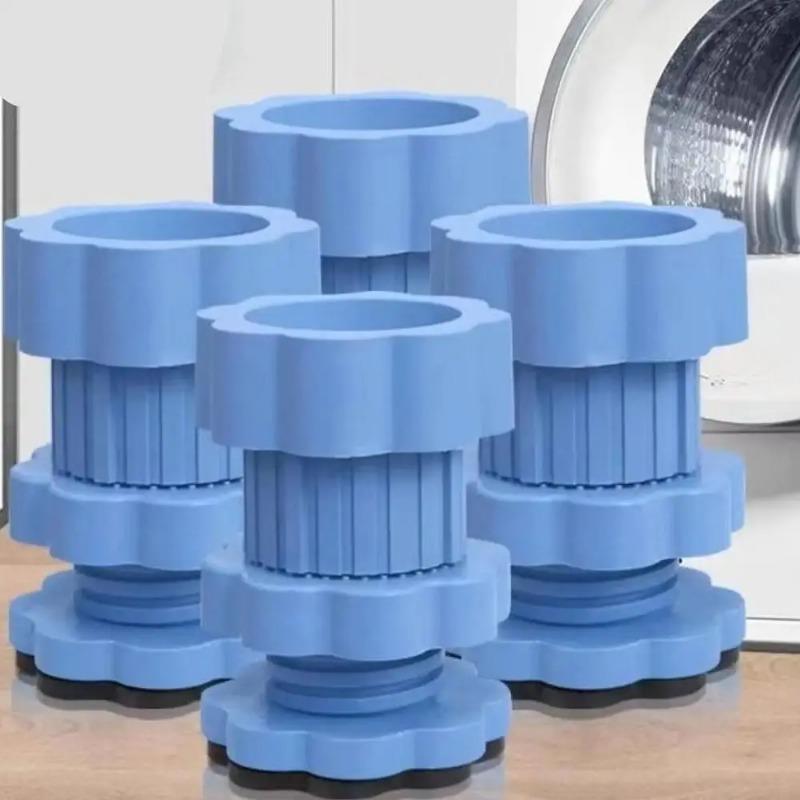 1/4Pcs Washing Machine Foot Pad Adjustable Height Slipstop Skid Raiser Mat Prevent Moving Furniture Foot Pad Dampers Stand