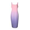 Modisches Damen Casual Farbe Träger Ärmellos Schlankes Kleid
