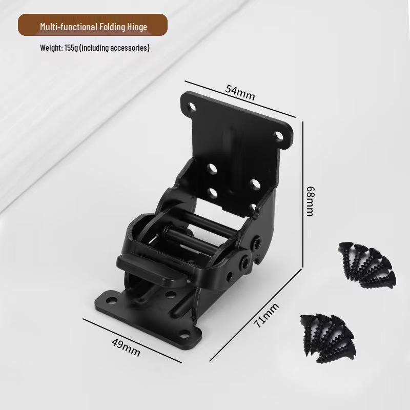 Folding Self-Locking Double Brake Hinge for Coffee Table & Computer Desk