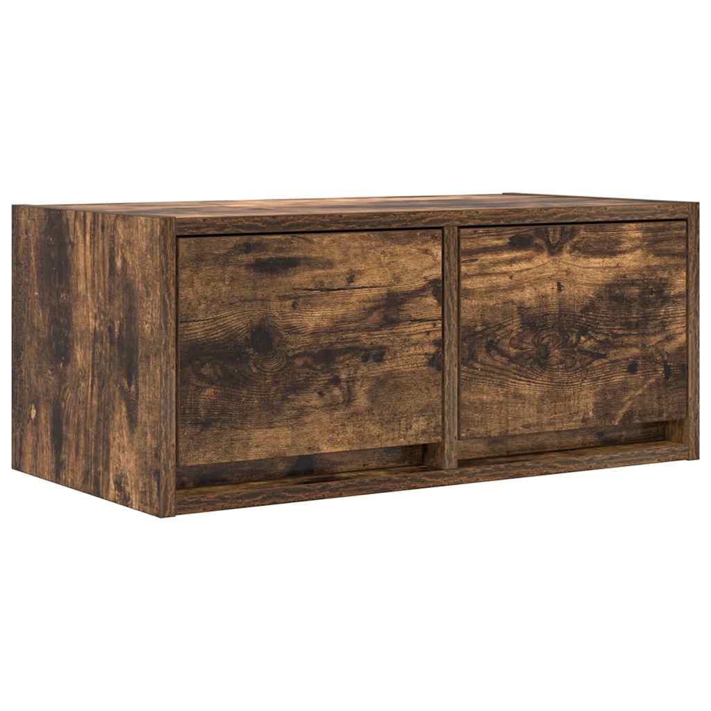 TV Cabinets (2 pcs) Smoked Oak 60 x 31 x 25.5 cm Engineered Wood