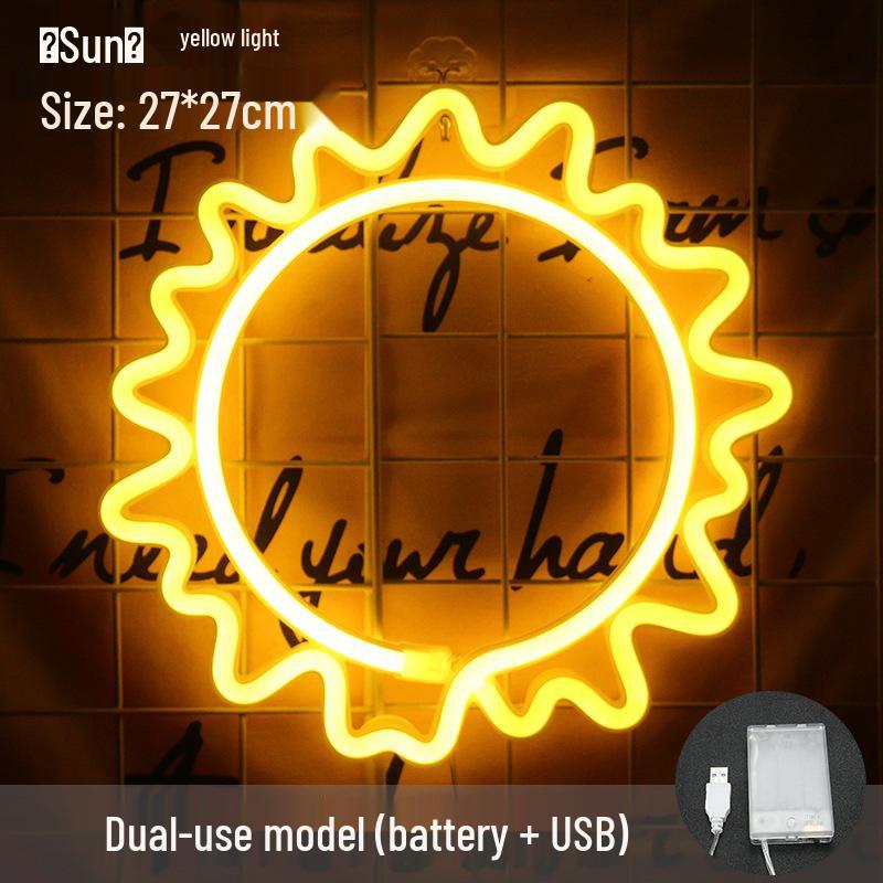 Trendy LED Neon Night Light Sign for Wall Décor