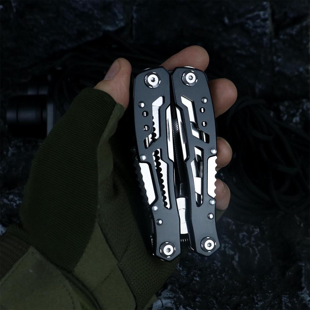 Outdoor Folding Stainless Steel Multi-Tool Pliers: Portable, Multi-Function Combination Pliers