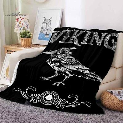 Designové přikrývky s logem Viking na postele Domácí cestování Flanelová přikrývka pro dospělé na pohovku Obývací pokoj Pohovka Dítě udržujte v teple
