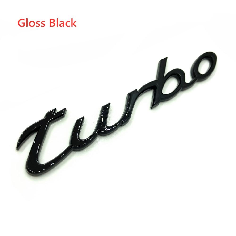 1Pc 3D Turbo 4 S Logo Car Emblem Accessories for Panamera Cayman Boxster Cayenne Macan