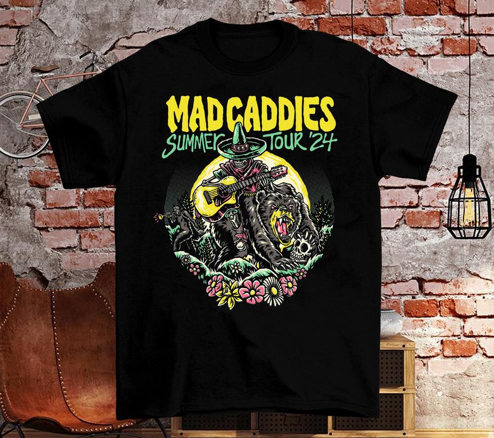 Mad Caddies 2024 Tour ConCert Short Sleeve Black All Size Gift Shirt AG2327 Unisex T-Shirt XXL