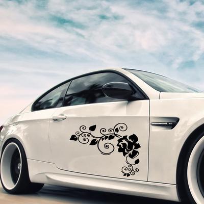 LYKX Design Artístico Flores Adesivos e Decalques para Carro Aut Ambos Envoltório de Carroceria Filme de Vinil Produtos Automotivos Decoração Acessórios para Carros
