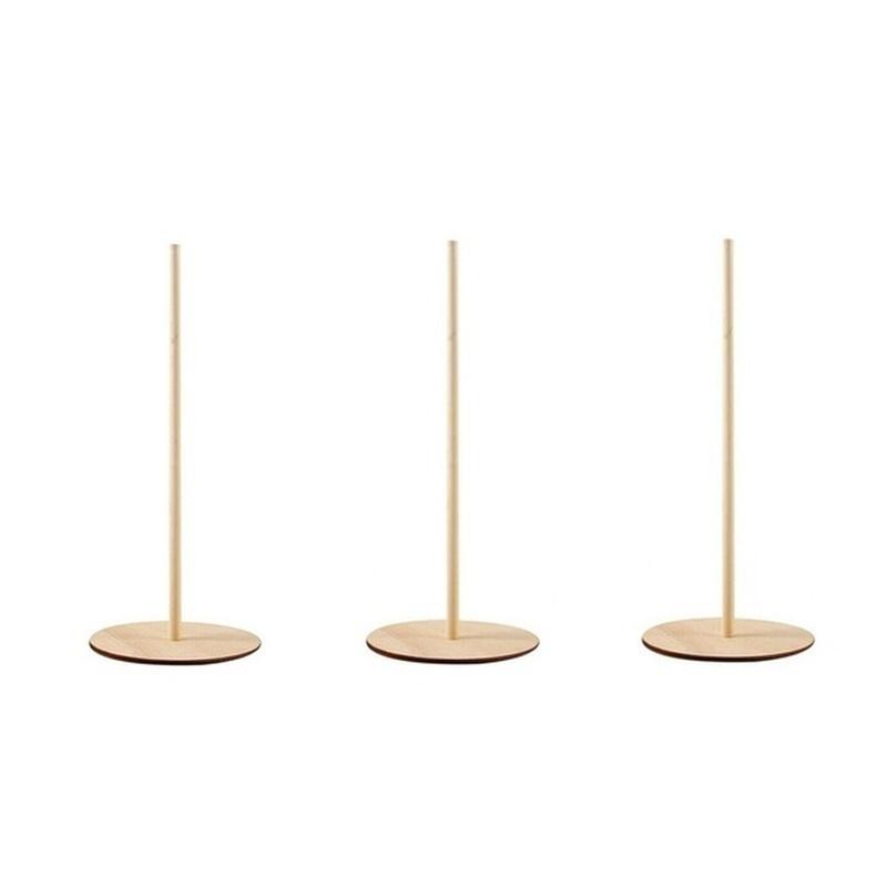 New 3Pcs/set Wooden Doughnut Stand Donut Wall Display Holder Wedding Party Decor