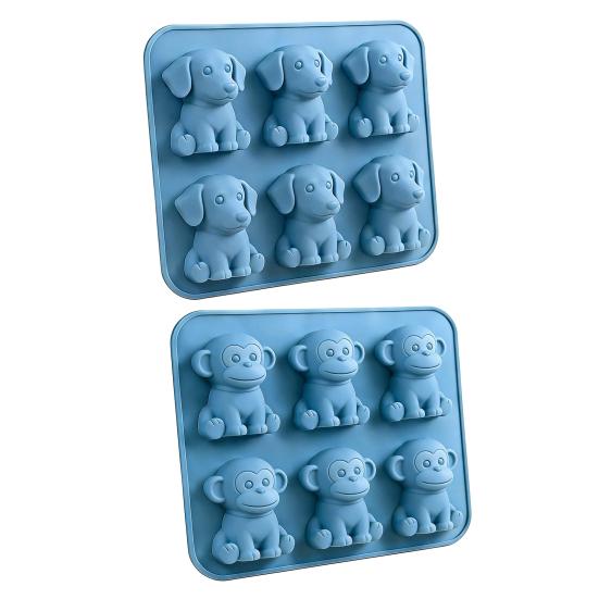 Köpek Buz Kalıbı Esnek Silikon Kalıp BPA İçermez Tekrar Kullanılabilir Buz Yapıcı Viski Kokteyller Kahve İçecekleri İçin Kolay Çıkarılabilir Bulaşık Makinesinde Yıkanabilir Mutfak Gereçleri