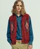 Knd Chimayo Pattern Brush Knit Vest Brick